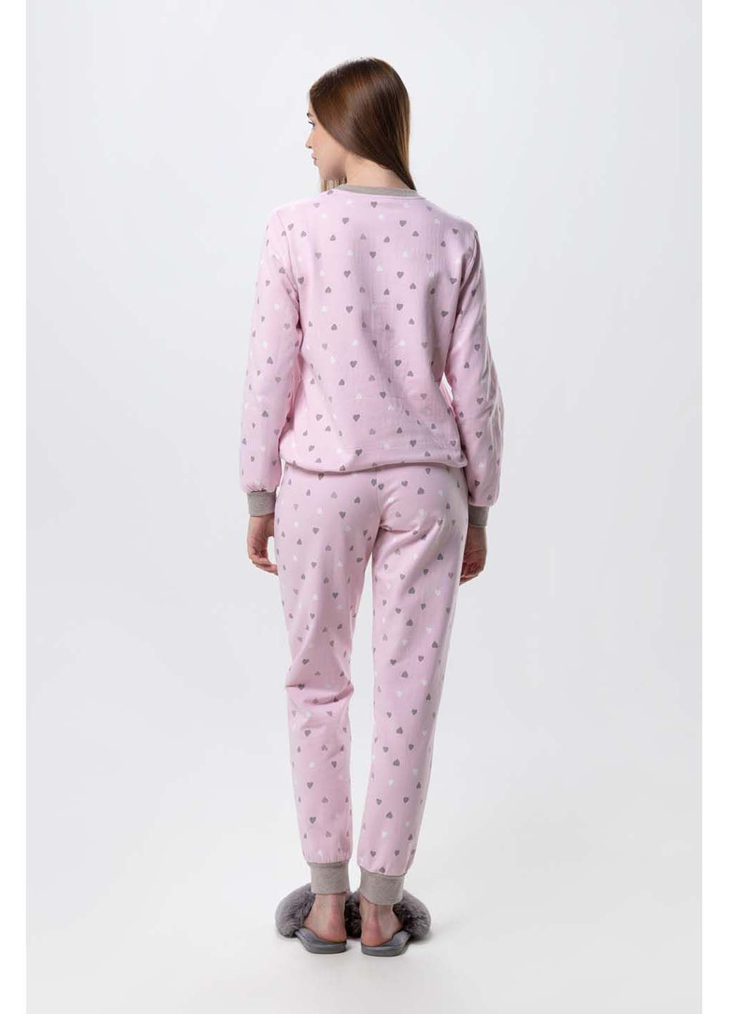 Розовая всесезон пижама женская Ellen