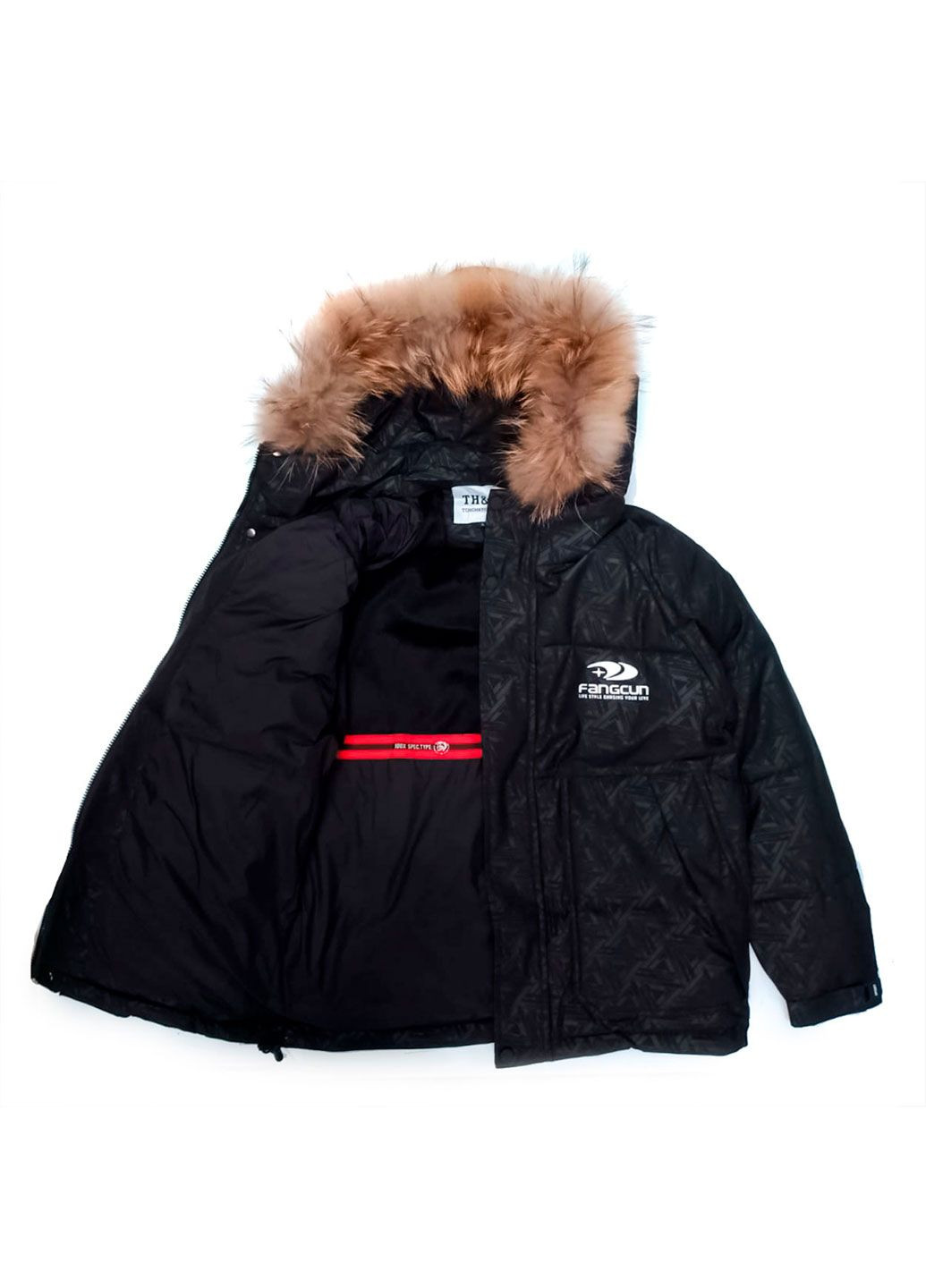 Черная зимняя куртка зимняя TH&TY