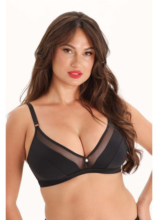 Чорний бюстгальтер з м'якими чашками Kalyna без кісточок