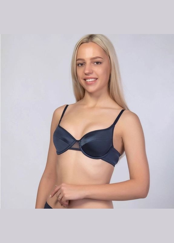 Синий бюстгальтер на косточках Elita с косточками