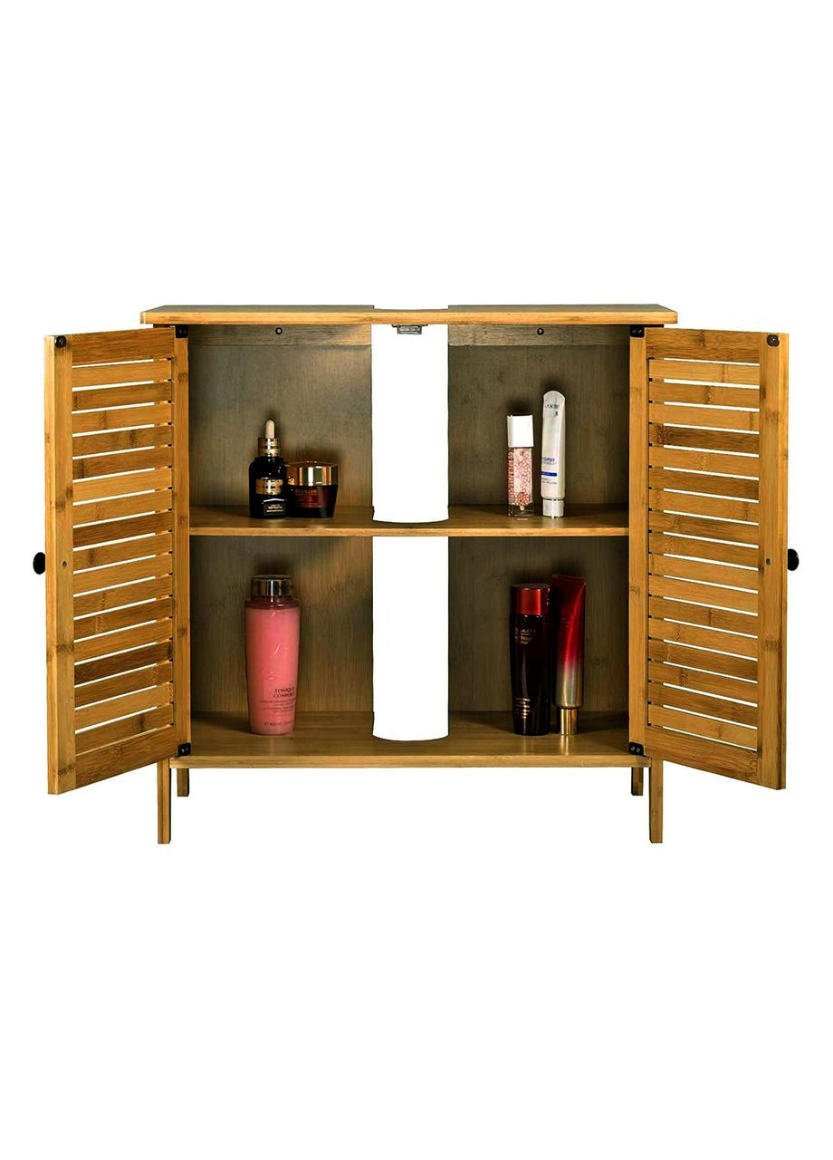 Тумба під раковину з дерева Касаї 60х60х30 сієна (ТТУ-6630305) No Brand (328293584)