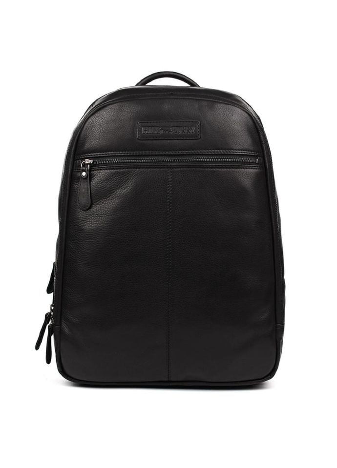 Великий шкіряний рюкзак HB4006A чорний HILL BURRY (327092826)