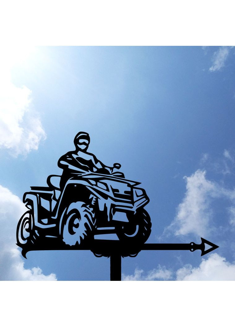 Флюгер на будинок Квадроцикл, флюгер на дах з металу 3 мм. No Brand (368896722)