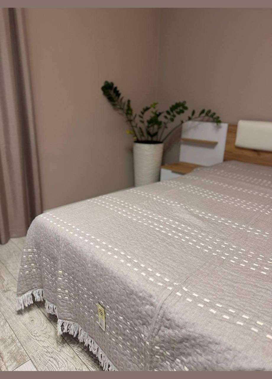 Покривало Літнє Євро 200х230 Беж (П4К-muslin-2025-005-01) No Brand (323161016)