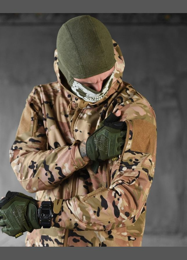 Тактична демісезонна куртка SoftShell мультикам No Brand (302970544)