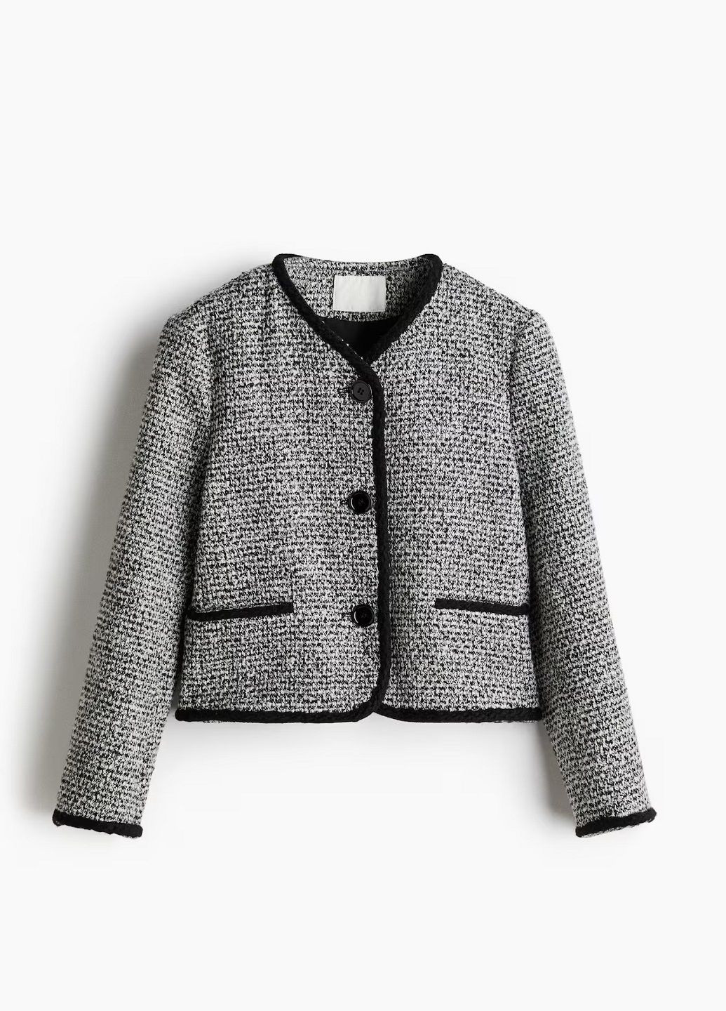 Черная демисезонная куртка H&M