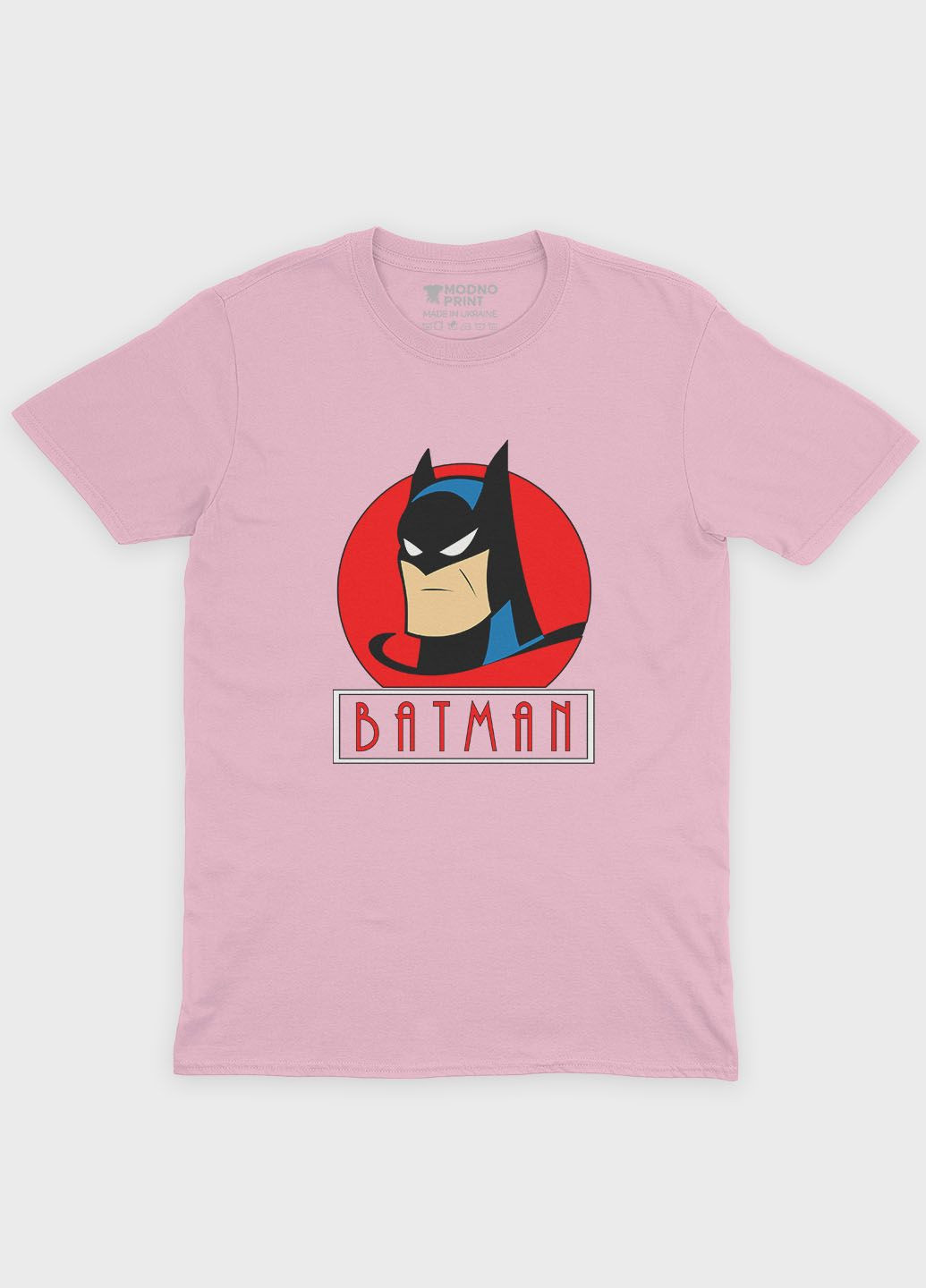 Світло-рожева демісезонна футболка для дівчинки з принтом супергероя - бетмен 146-152 см блідо-рожевий (ts001-1-lpinkj-006-003-020-g) Modno