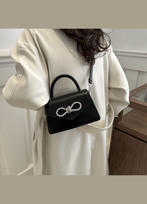 Женская классическая сумка кросс-боди через плечо черная No Brand (290665297)