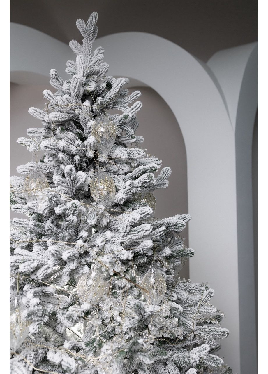Елка искусственная литая МЕРИЛЕНД Заснеженная 1.52 м с металлической подставкой на 30% пышнее, модель 2025 года Yalunka Tobi Меріленд (355803990)