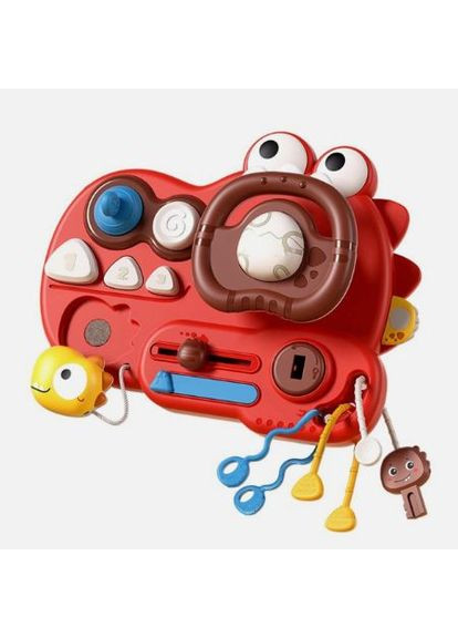 Іграшка дитяча Fun Dinosaur автотренажер інтерактивний червоний (YD750-30RD) MFC (369473526)