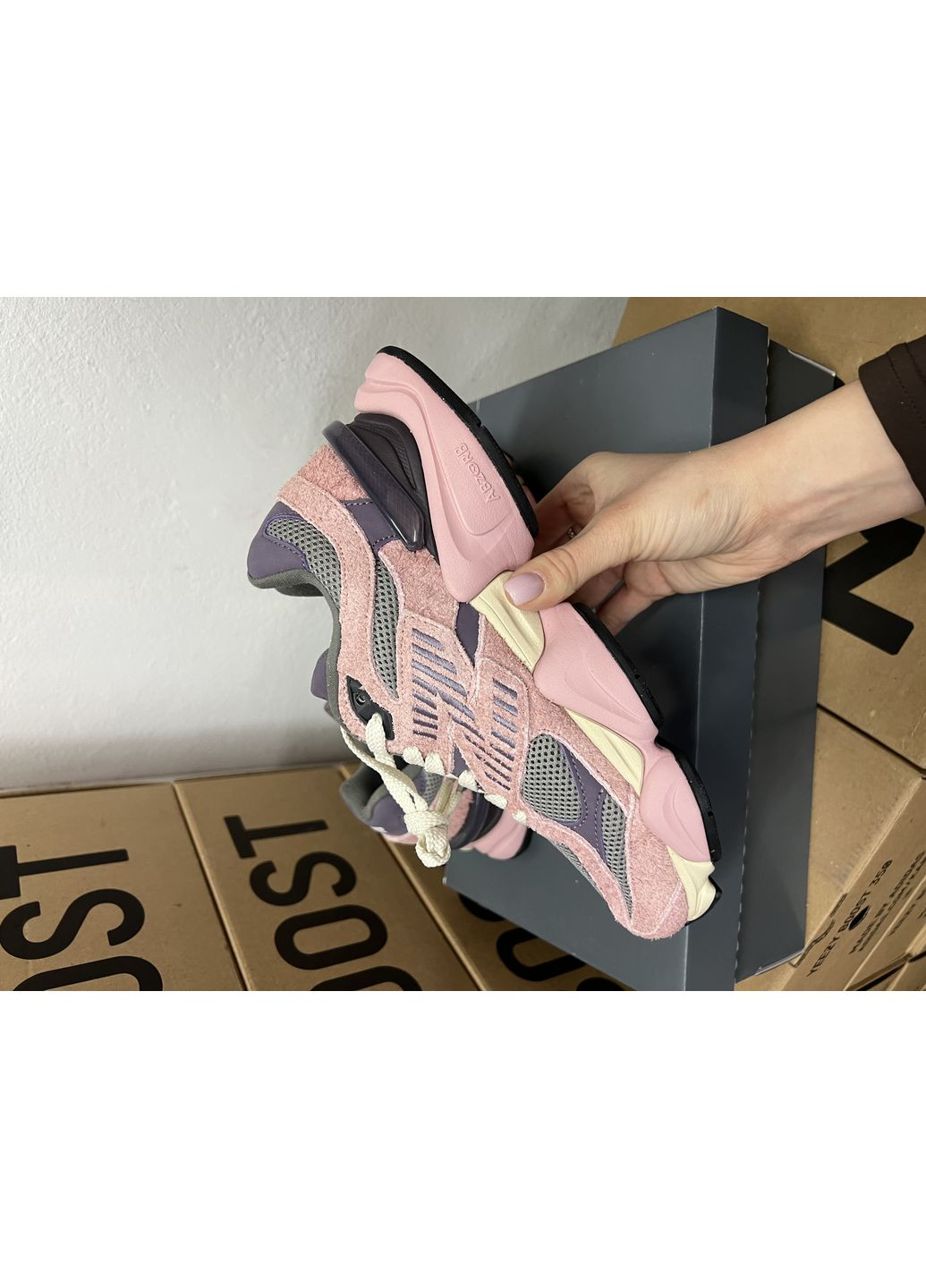 КРОССОВКИ ЖЕНСКИЕ NEW BALANCE 9060 PINK LAVENDER НЬЮ БЕЛАНС 9060 No Brand розовые демисезоны (367174507)