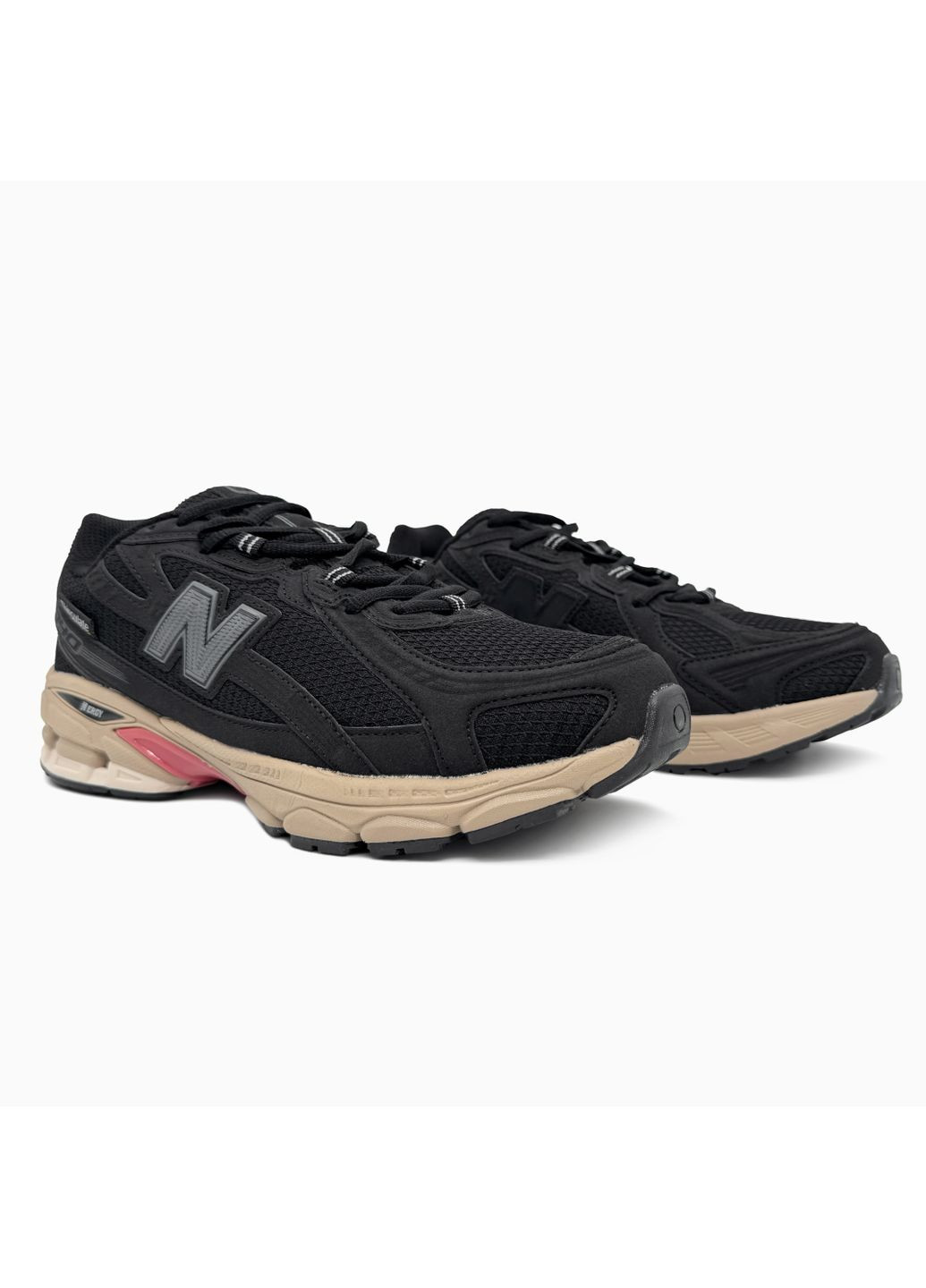 Чорні Осінні кросівки чоловічі new balance 740 black / beige gore-tex нью беланс 740 No Brand