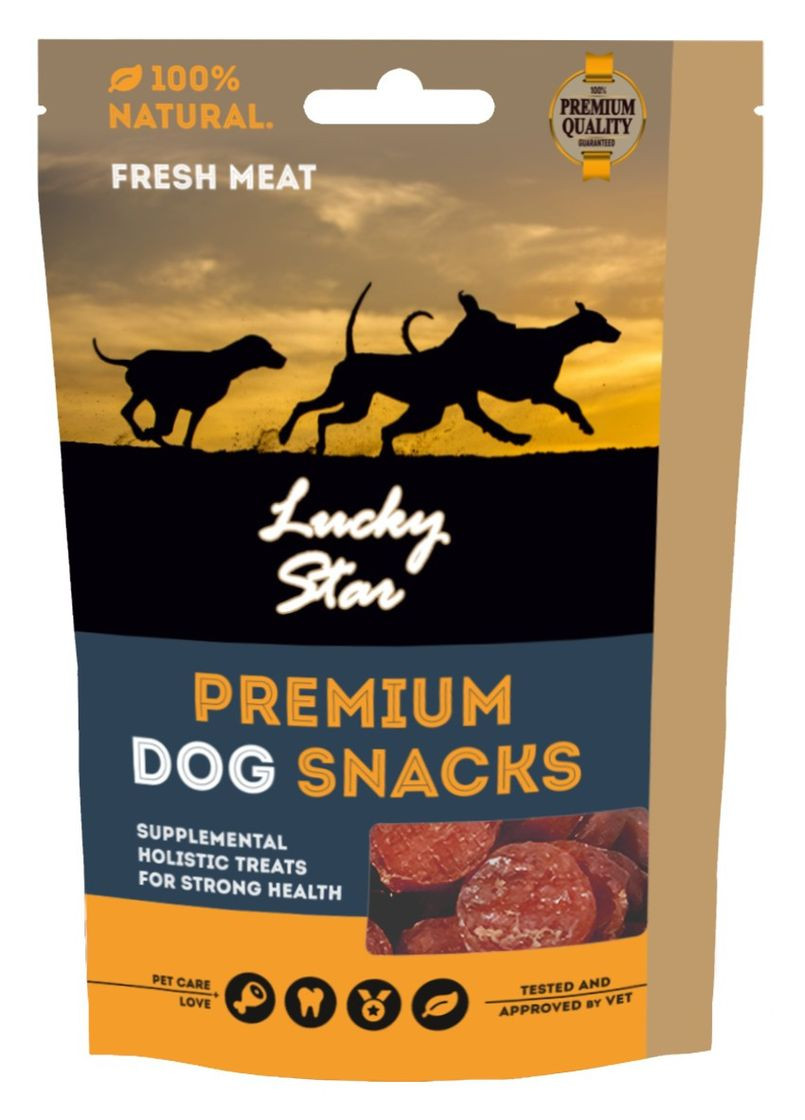 Лакомства Медальоны из утиного мяса 85 г Lucky Star (315598760)