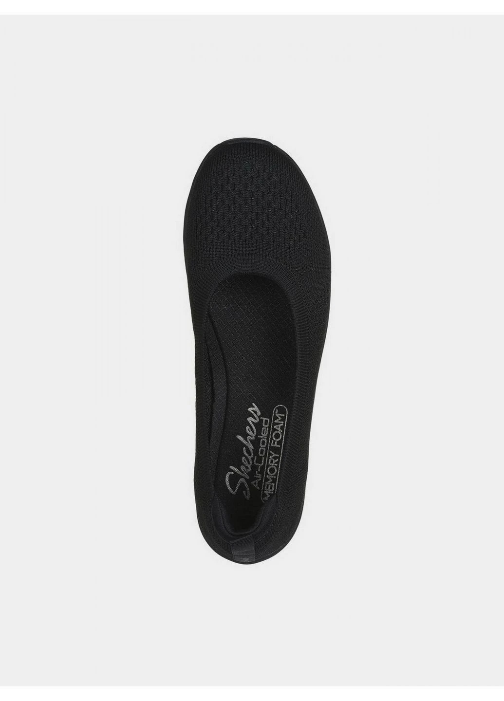 Жіночі балетки be-cool black 100625-bbk Skechers | чорні текстиль (397994185)