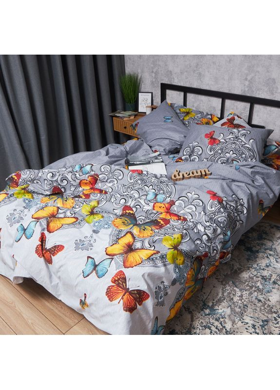 Комплект постельного белья Микросатин Premium «» Евро 200х220 наволочки 2х70х70 (MS-820008132) Moon&Star Butterfly Dream (356113172)