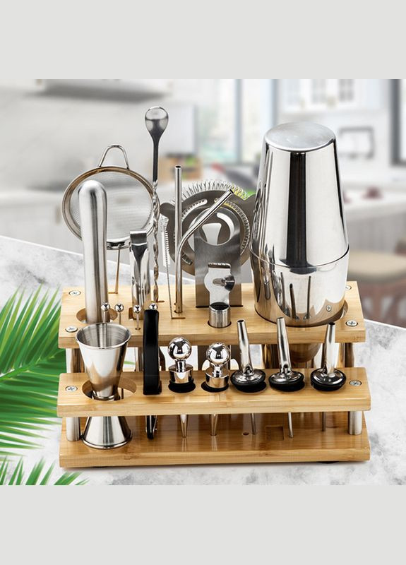 Набор для бара MC-24 700/600 мл 24 предмета с подставкой 10 шт. Youchen (336517764)