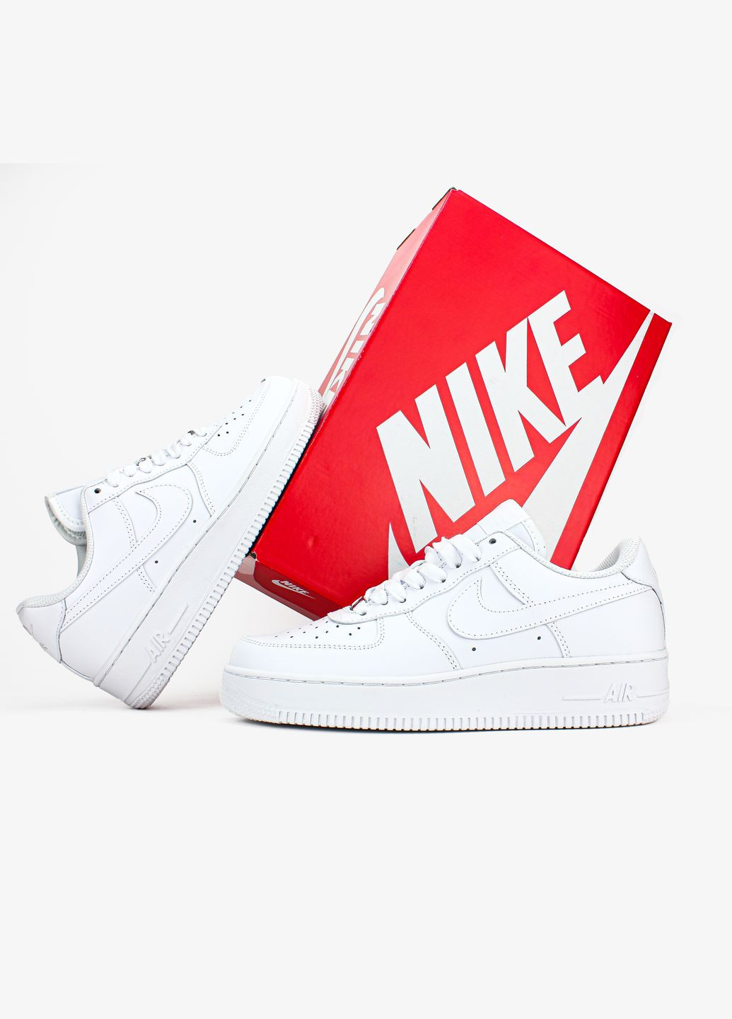 Білі Осінні кросівки чоловічі і жіночі nike air force white | найк аір форс білі No Brand