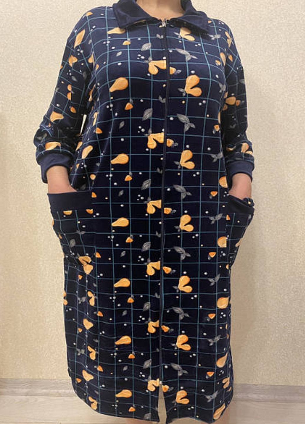 Халат женский велюр 58-60р Xuelixiang (317269178)