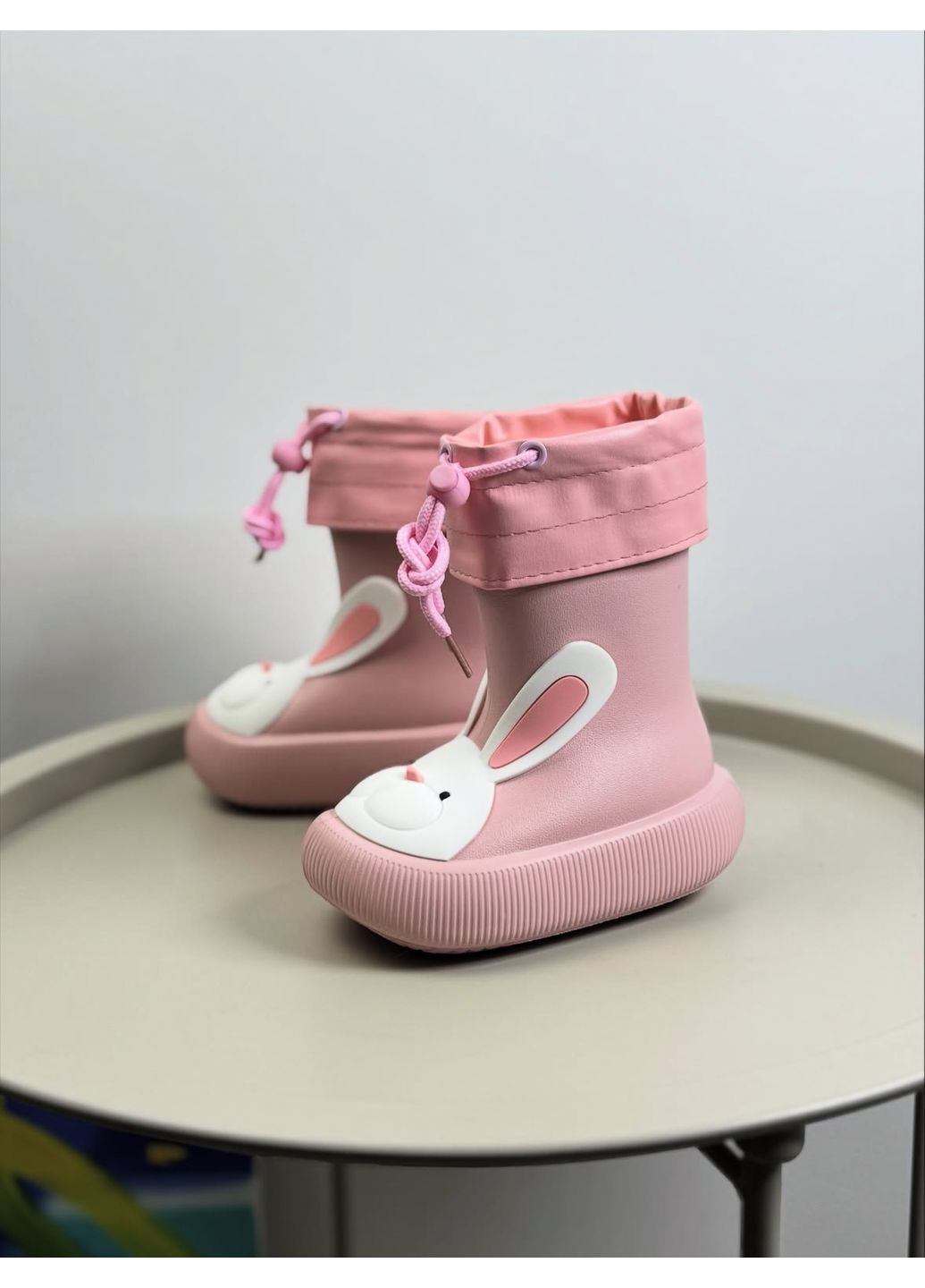 Резиновые сапоги розовые 1629 No Brand (366347235)