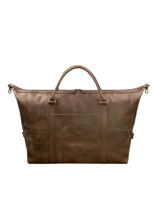 Кожаная дорожная сумка темно-коричневая Crazy Horse BlankNote (348359119)