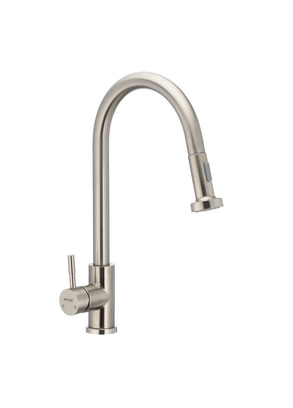 Кухонний змішувач з висувною лійкою SUS (SS2815) Mixxus 014-A (324804319)