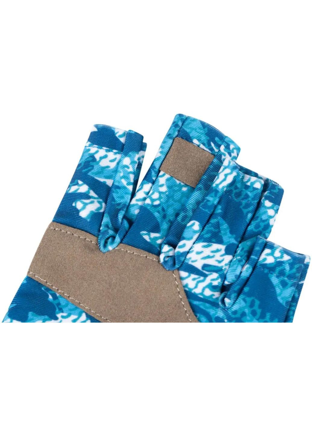 Перчатки Solar Fishing Gloves 5 Cut к:white/blue Favorite (316436752)