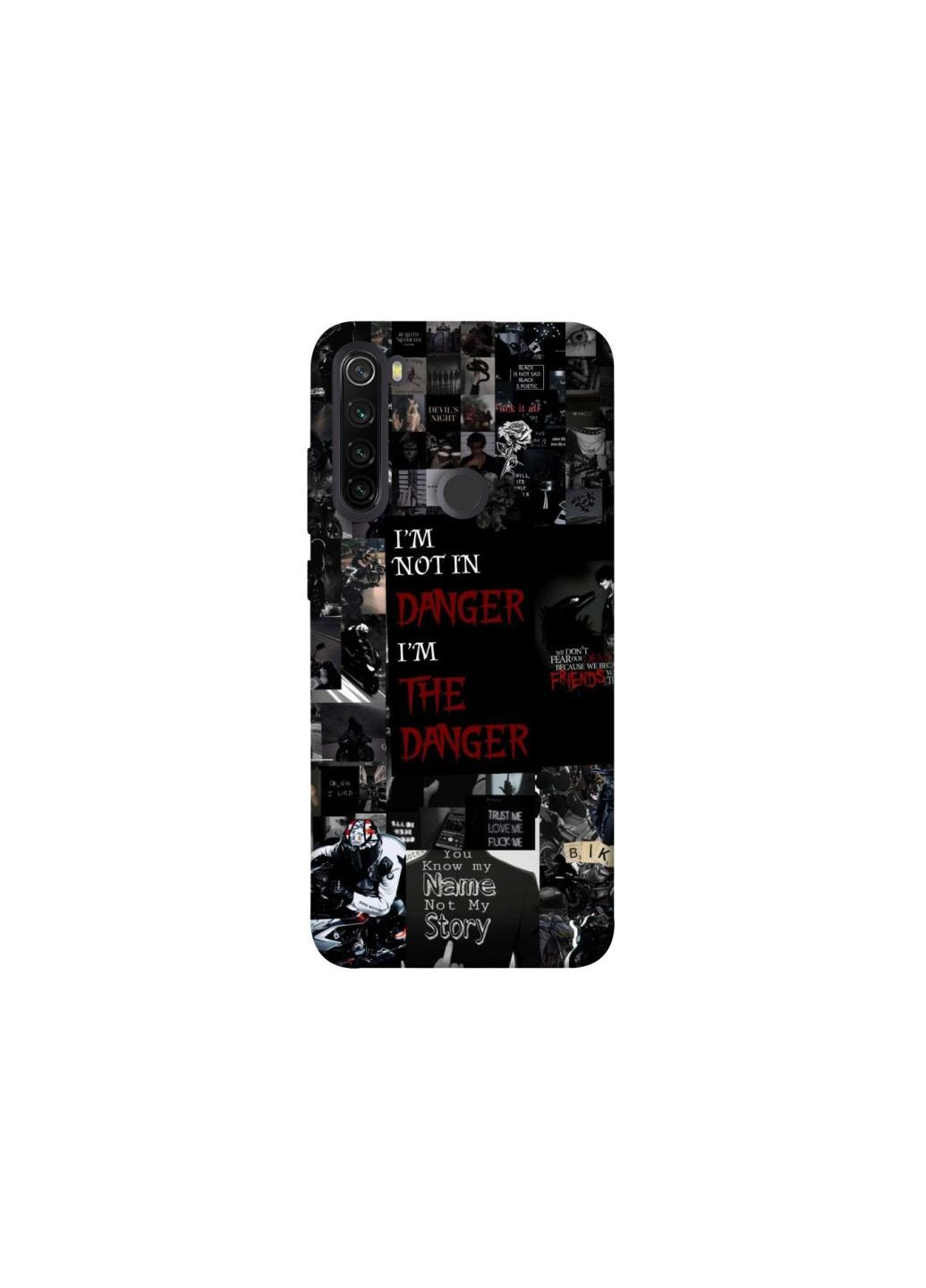 Чохол на Xiaomi Redmi Note 8T Danger collage Frontalka (361986928)