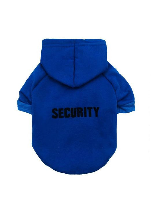 Худи для котов и кошек Pet Style "Security" Синяя M No Brand - (323236691)