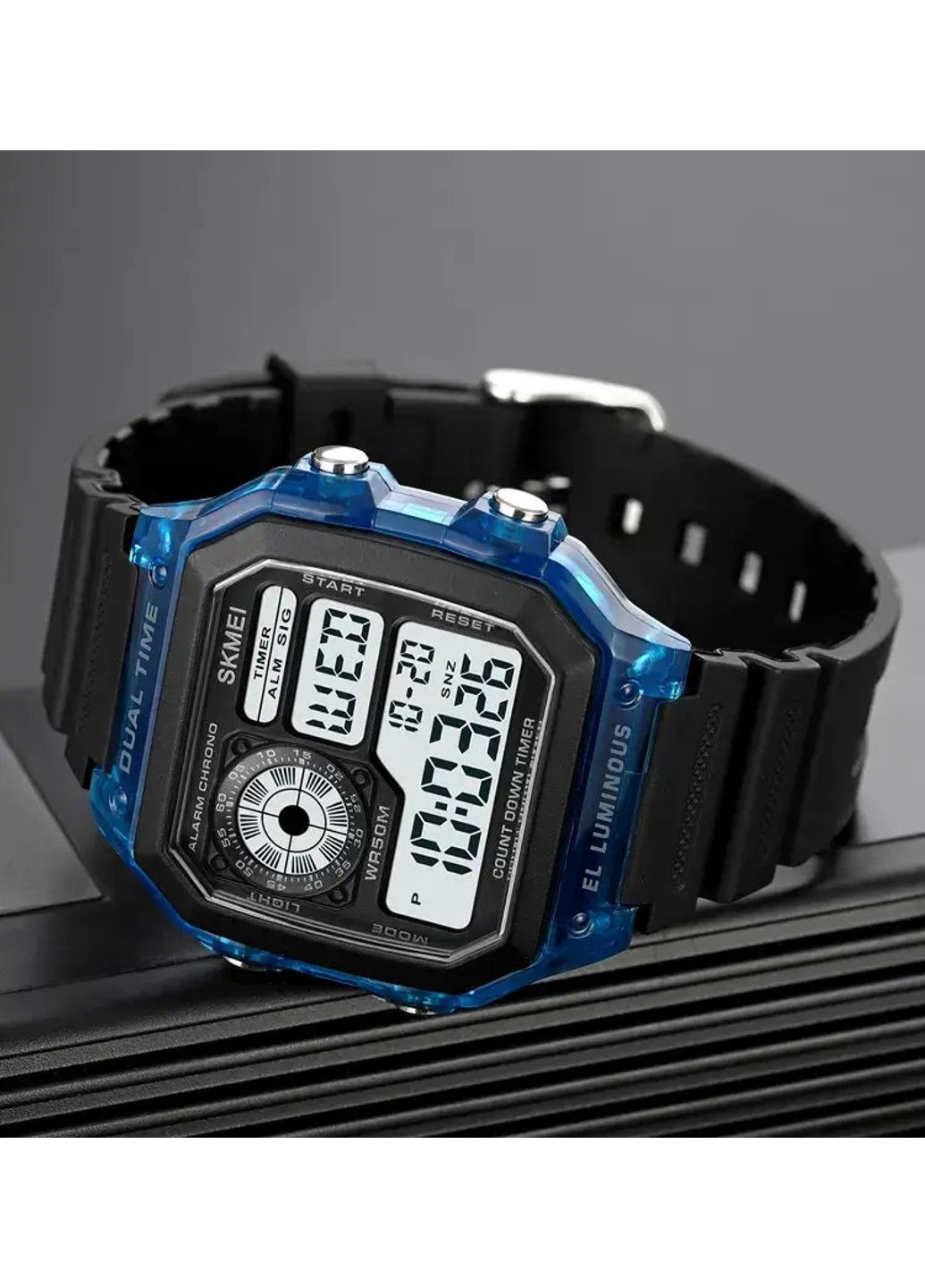 Мужские наручные спортивные часы 1998 (Синий) Skmei (314483243)