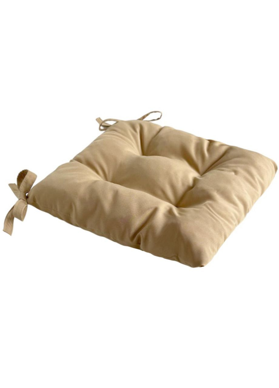 Подушка на стілець і крісло 35х35х8 см кремовий No Brand (324831286)