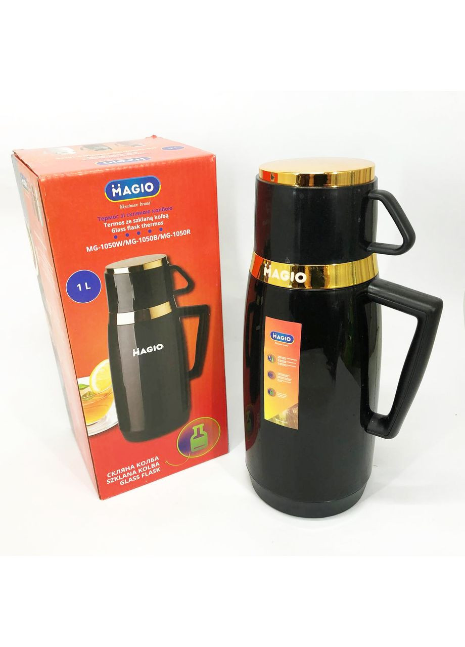 Термос со стеклянной колбой, Питьевой термос Magio MG-1050B (351375999)