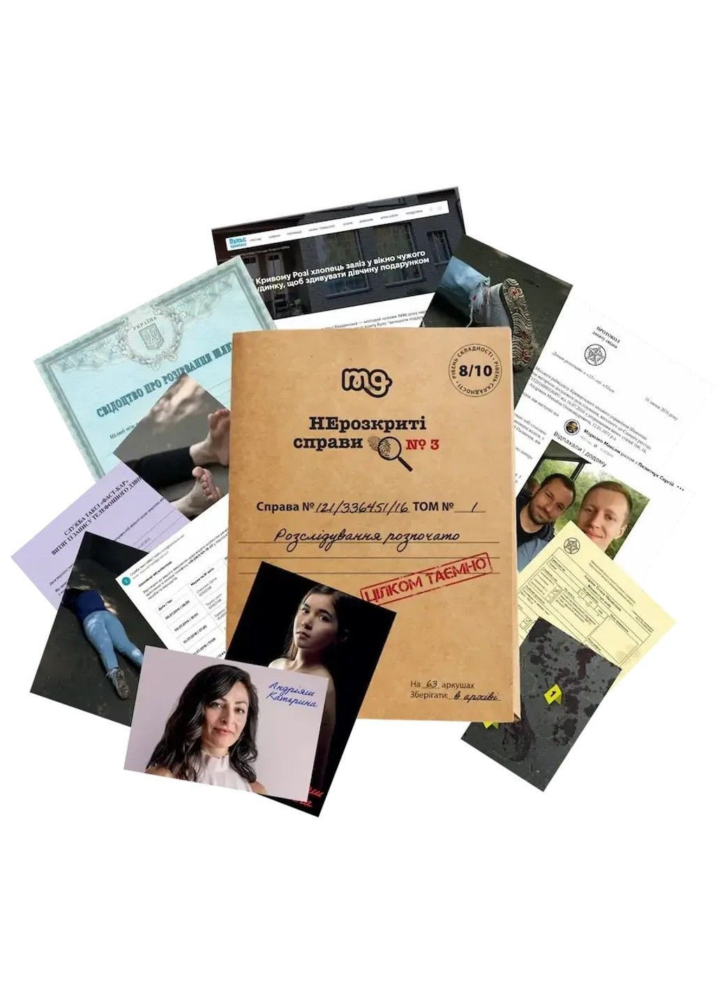 Настольная детективная игра Нераскрытые дела #3 Memo (369598443)