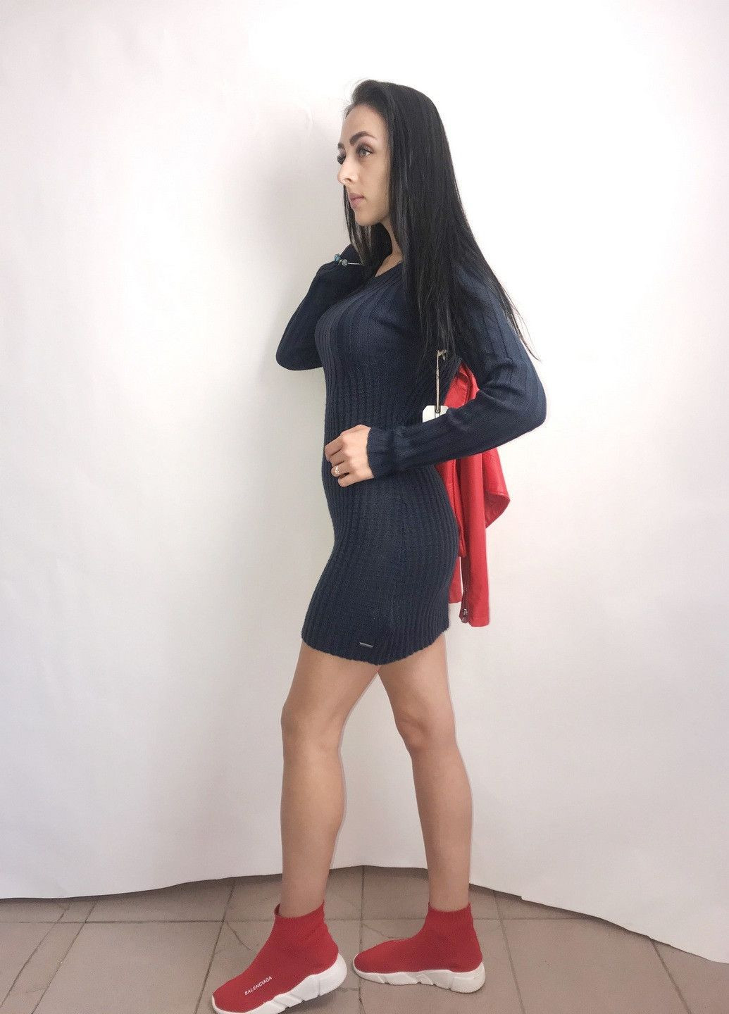 Темно-синя повсякденний сукня темно-синій Element однотонна