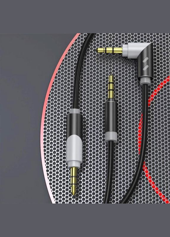 Аудио-кабель SR09 Rotate Aluminium Connector 3.5 мм - 3.5 мм (M/M), 1.5 м, Black/Grey (AUX-000063) SkyDolphin (341486011)