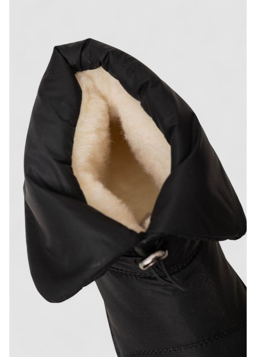 Чорні дутики жіночі зимові на хутрі, колір чорний, 248rfm200 Ager