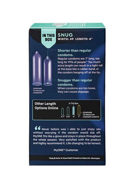 Презервативы MyONE Snug 10 шт, картонная коробка One (335388527)