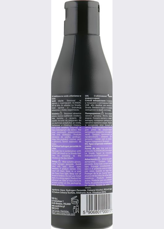 Окислитель для волос Scandic Line Oxydant Creme 3% 1000ml (460387-93188) Profis (368663332)