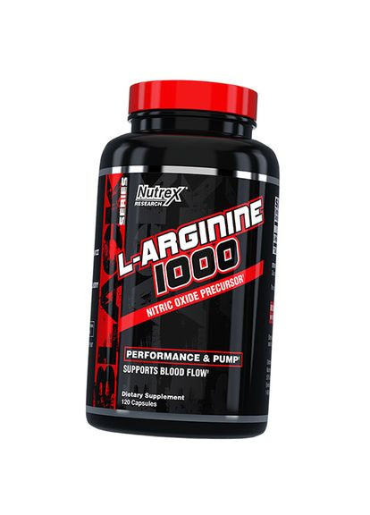 Аргінін у капсулах, L-Arginine 1000, 120капс (27152002) Nutrex (293068277)