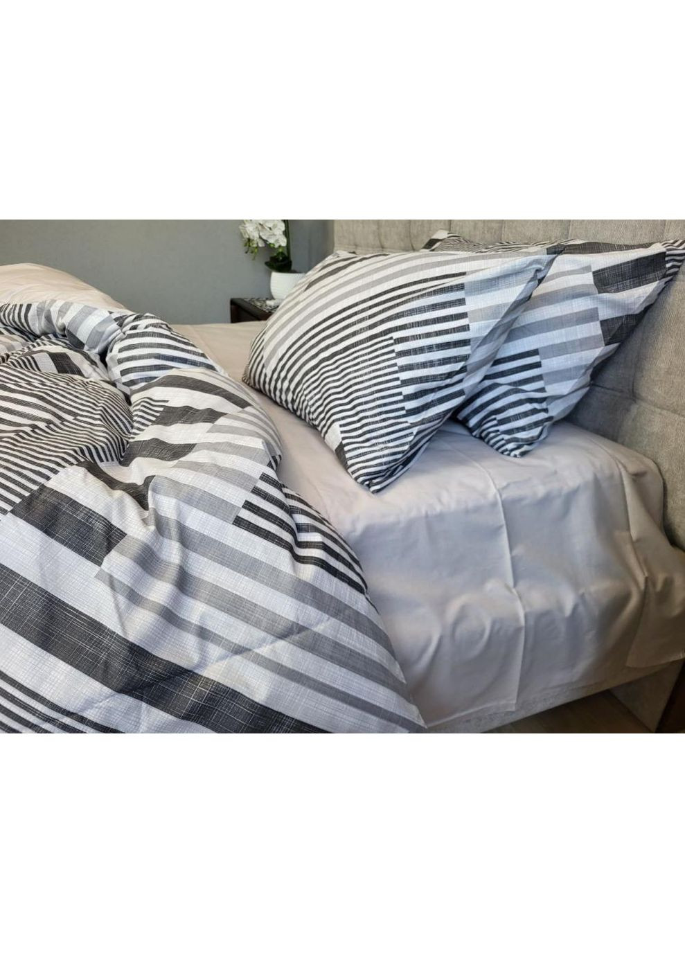 Постельное белье Трек, ранфорс Двухспальный размер, наволочки 50/70 No Brand (364220817)