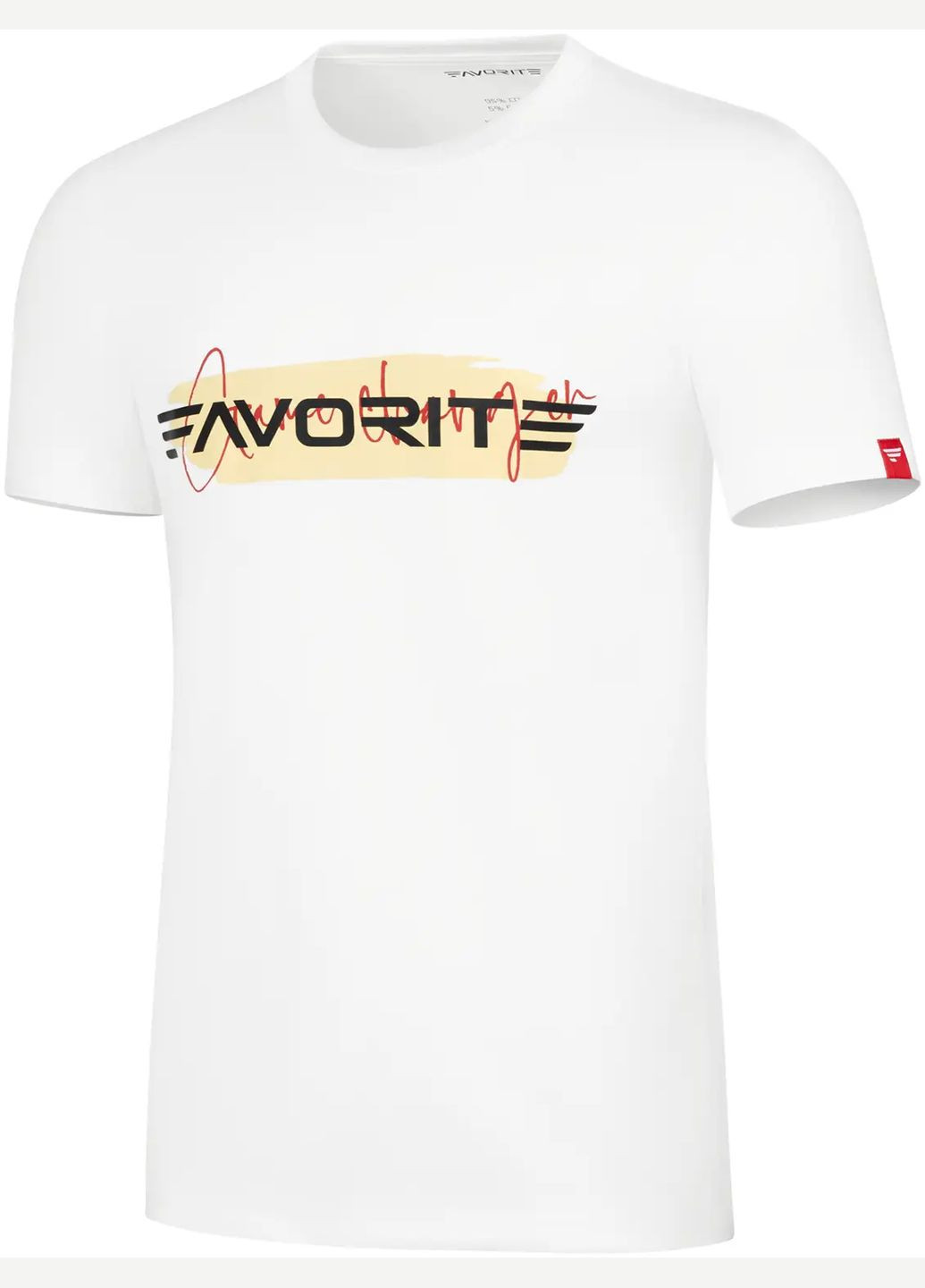 Комбинированная футболка rubberlogo ivory Favorite