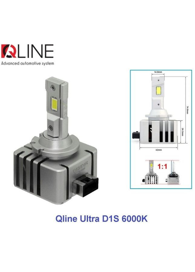 LED автолампи Ultra D1S 6000K QLine (373038251)