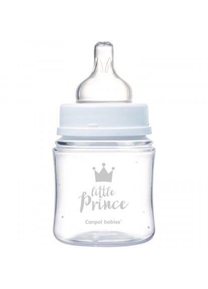 Пляшечка для годування (35/233_blu) Canpol Babies royal baby з широким отвором 120 мл синя (268144630)
