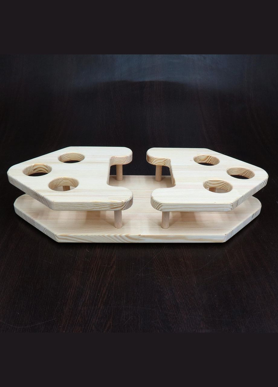 Підставка для чарок з дерева Тадео 40 бланже (НБС-400601) No Brand (327847357)