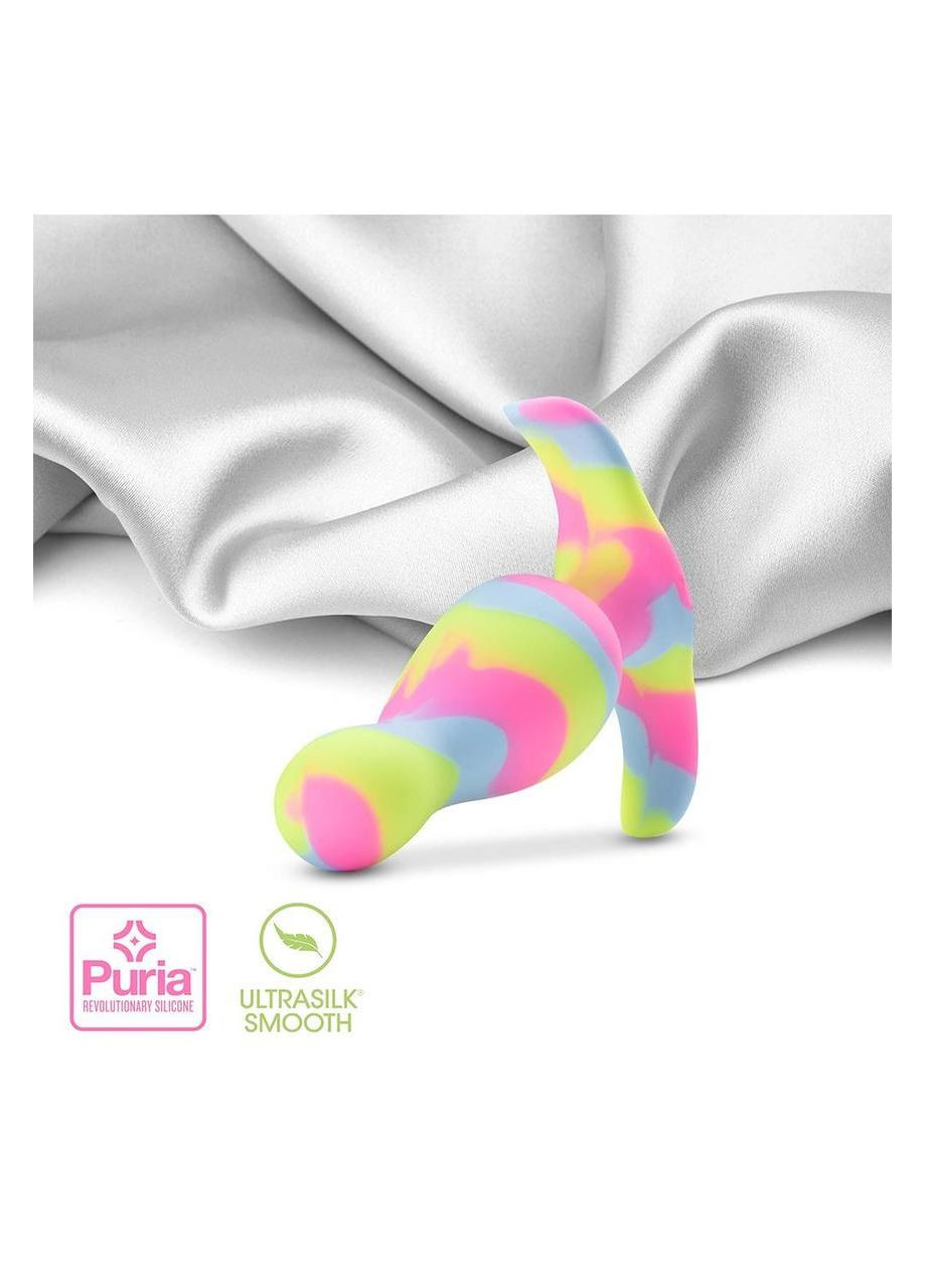 Анальная пробка конусообразная со стопером Avant Kaleido разноцветная Blush (303880572)