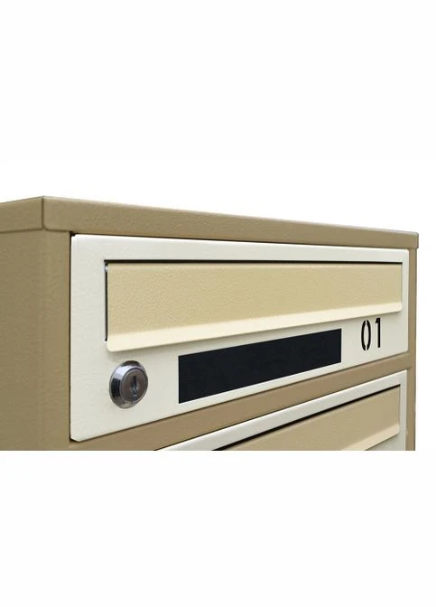 Поштова скринька багатосекційна Е1-09.D на 9 квартир Бежева 1135x390x200 LEVMETAL (323472937)