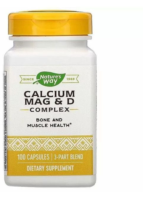 Комплекс кальция, магния и витамина D - Nature’s Way Calcium Mag&D Complex 250шт (1293283-34871126) Nature's Way (368658366)