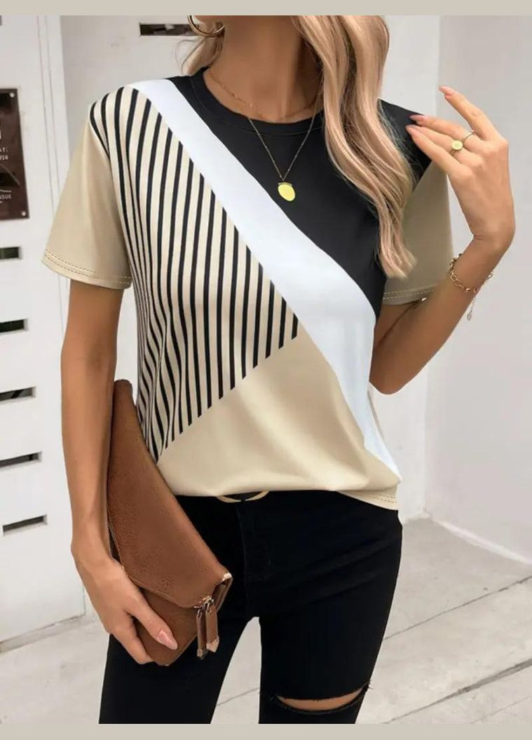 Женская футболка ритм Яскраво - (331561674)