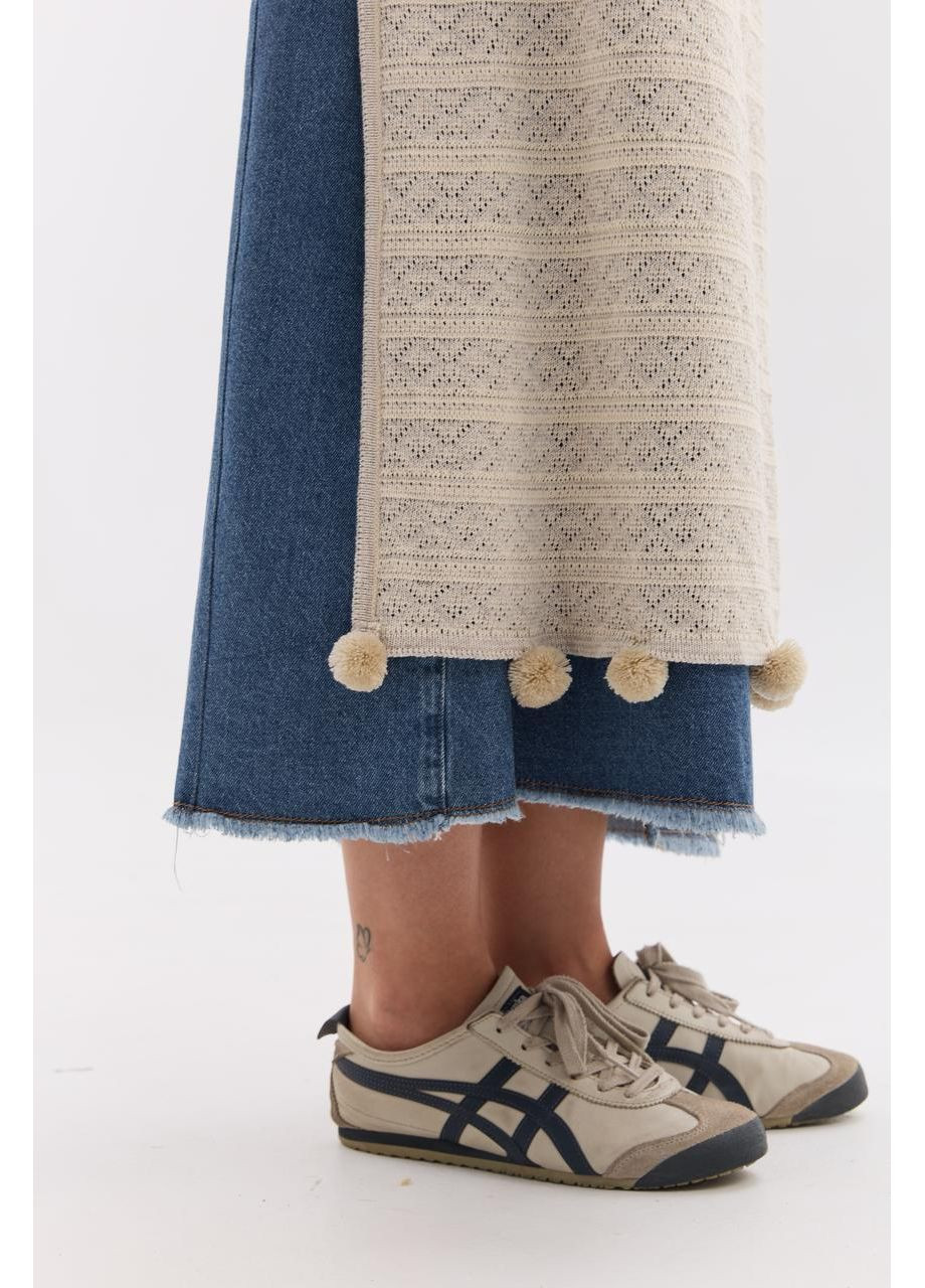 В'язаний жіночий фартух "Щебет" (75 см) MEREZHKA (366081709)