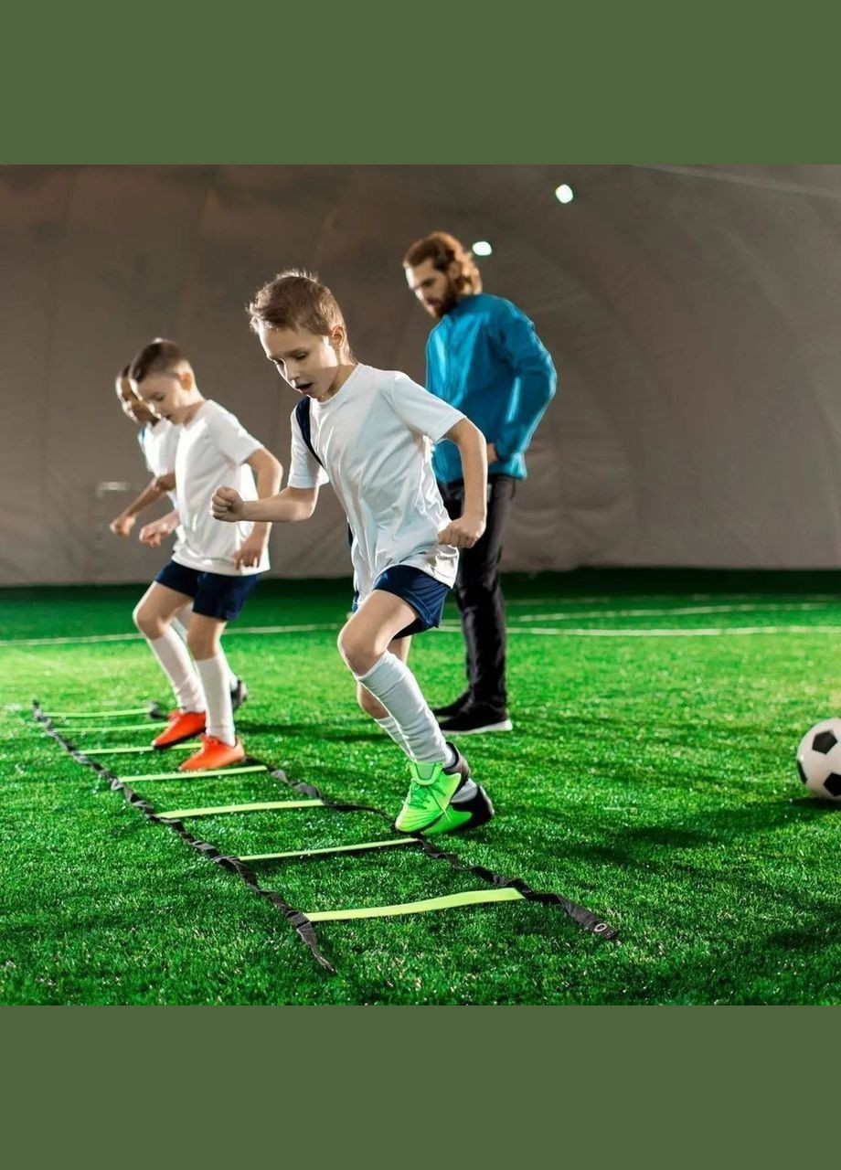 Координационная лестница для тренировки скорости PS-4087 Agility Speed Ladder Black/Yellow Power System (315519041)