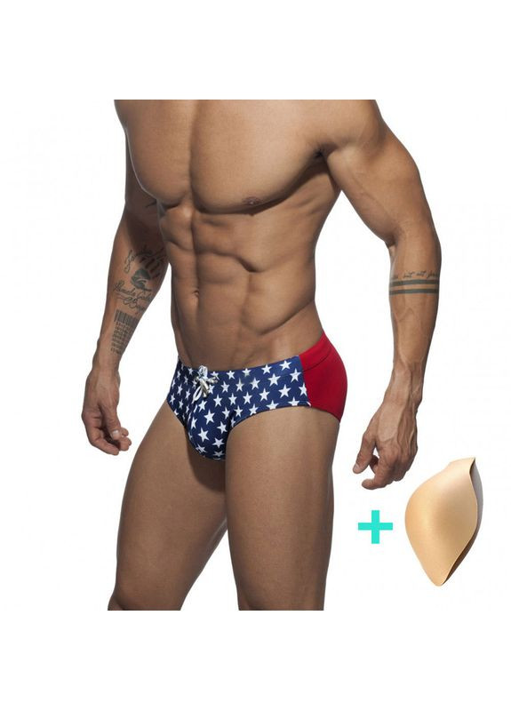 Мужские красные пляжные, спортивные, повседневные, кэжуал мужские плавки брифы желтый 4172 брифы Sport Line